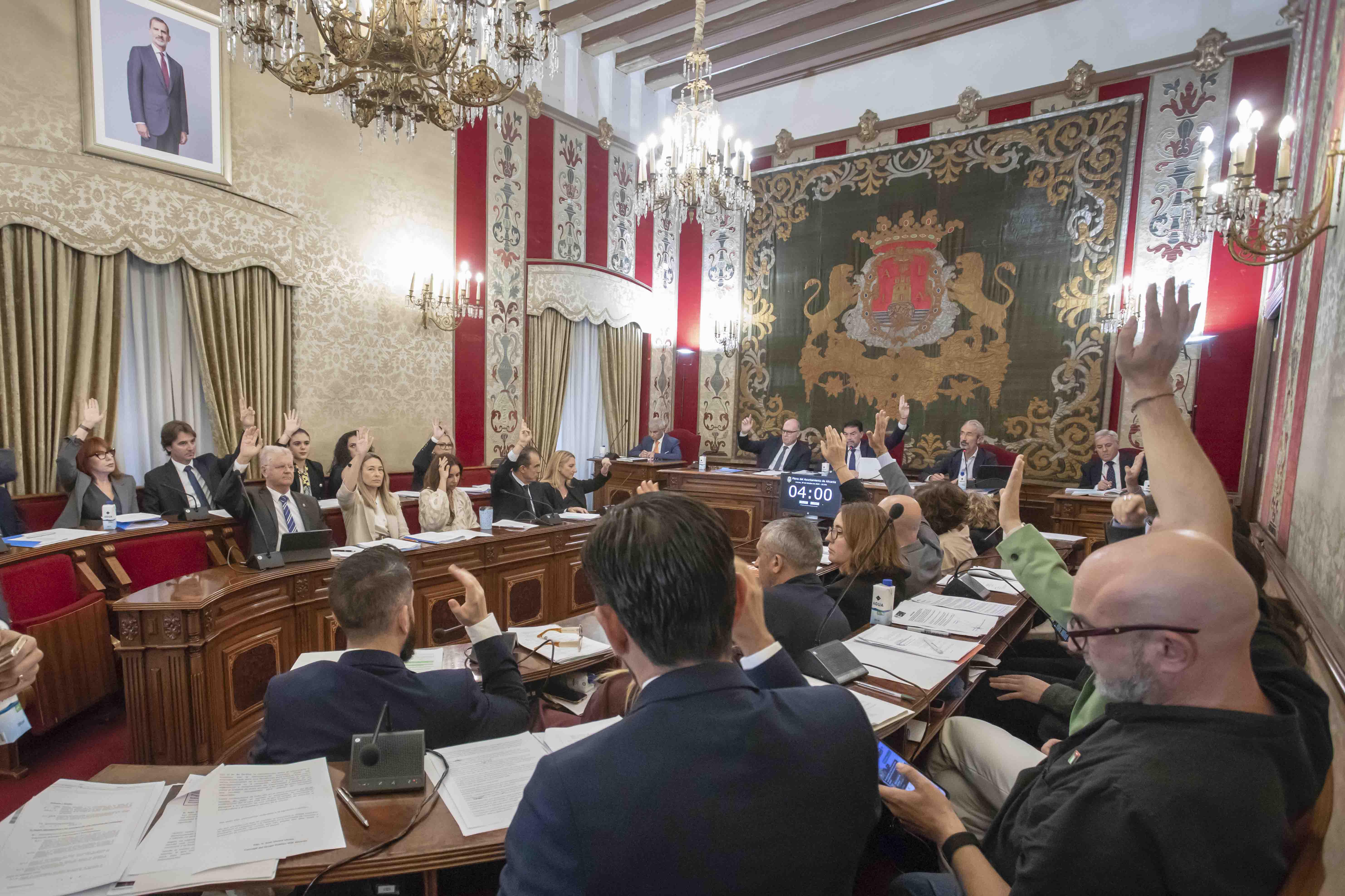 Votación por unanimidad en el pleno de Alicante
