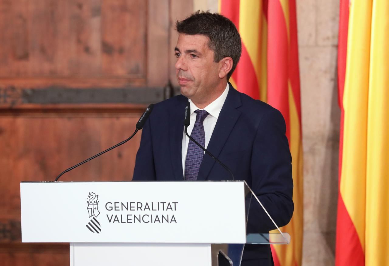 Carlos Mazón fa una compareixença pública