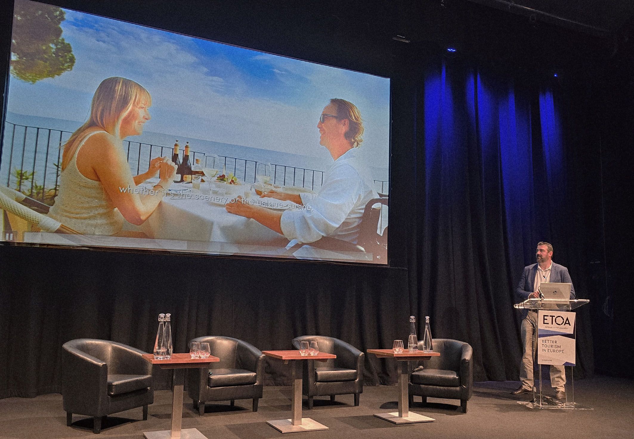 José Mancebo durante la presentación de Costa Blanca en la feria WTM de Londres