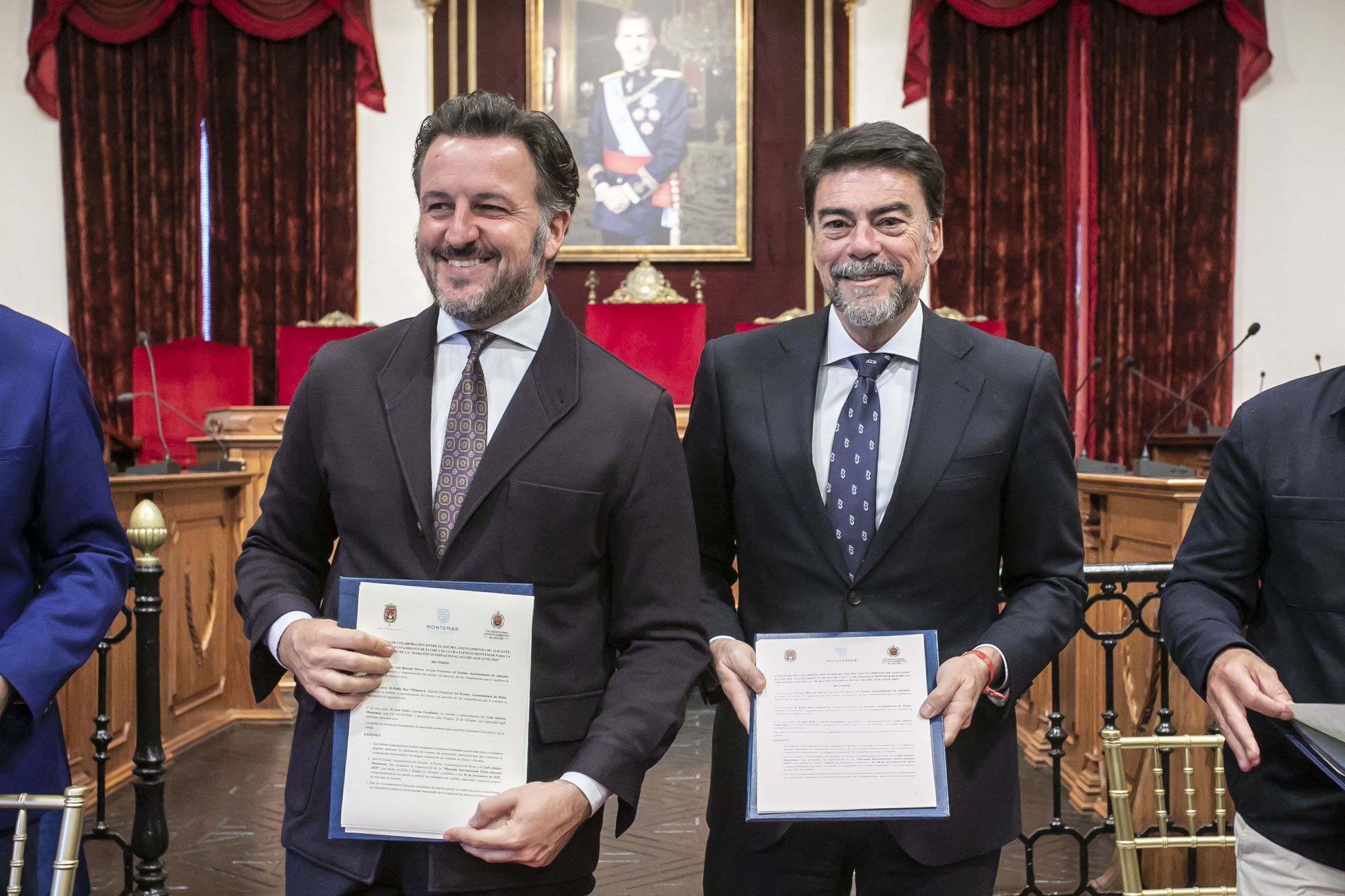 Els alcaldes d'Alacant i Elx, Luis Barcala i Pablo Ruz Els alcaldes d'Alacant i Elx, Luis Barcala i Pablo Ruz