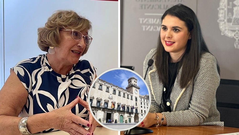 La concejala de Hacienda (derecha) y la protavoz del grupo socialista (izquierda) La concejala de Hacienda (derecha) y la protavoz del grupo socialista (izquierda)