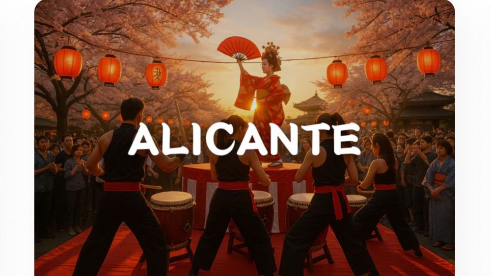 Anunci del esdeveniment The Japan Vibes a Alacant en la seua pàgina web