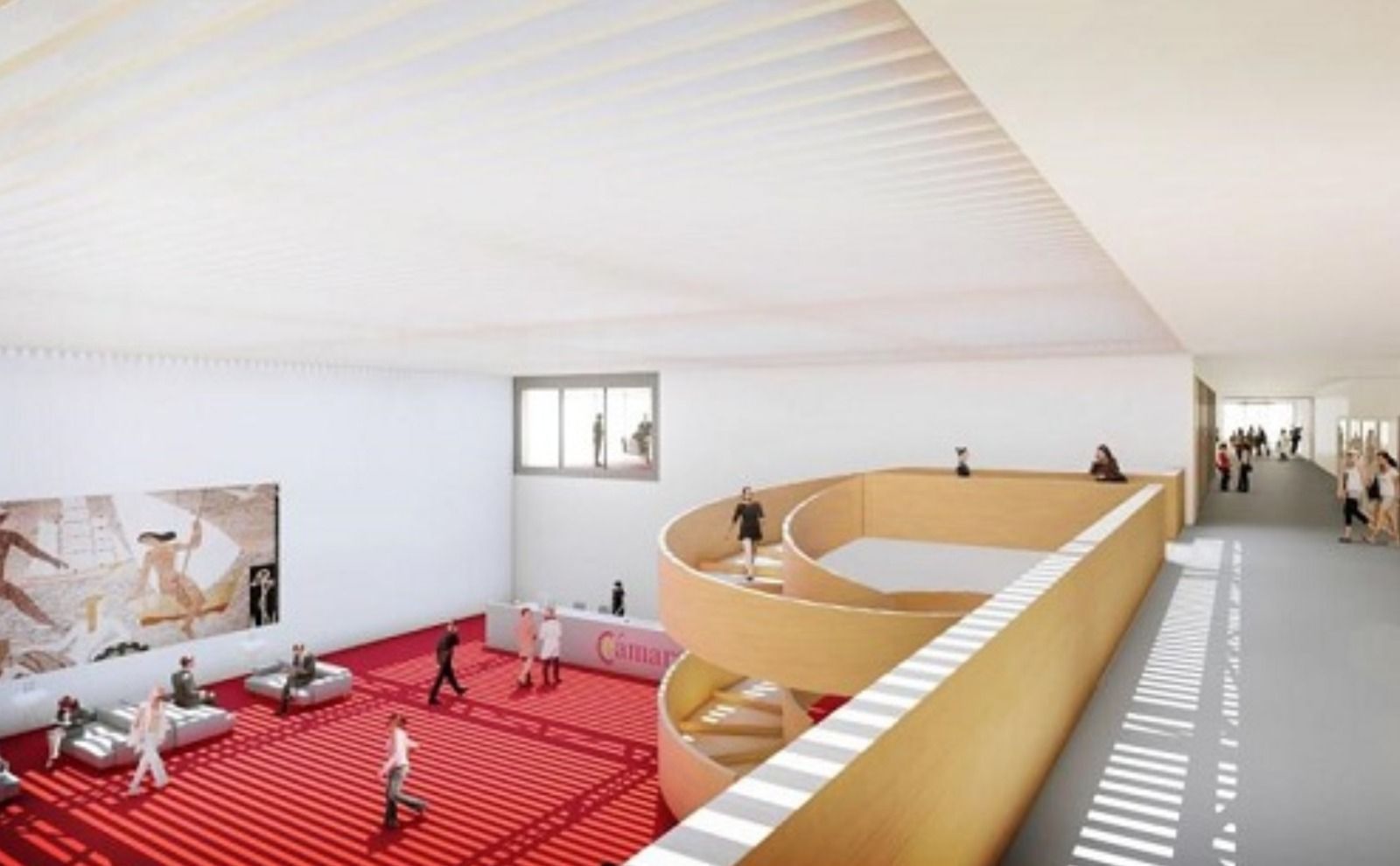 Recreació de l'interior de la nova seu de la Cambra de Comerç d'Alacant Recreació de l'interior de la nova seu de la Cambra de Comerç d'Alacant