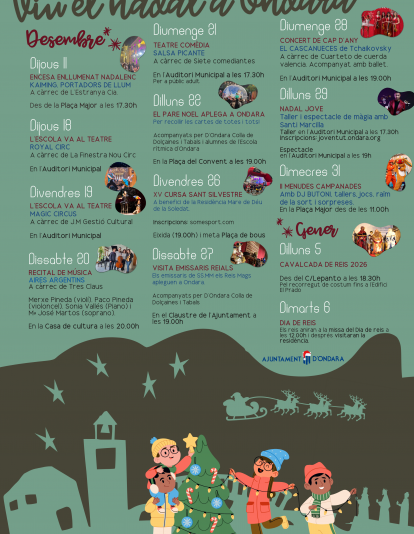 Programa Viu el Nadal. - Ajuntament d'Ondara 2025