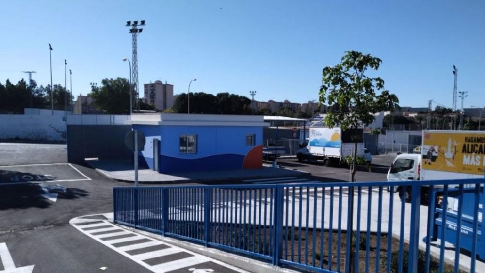 Interior del nou ecoparc d'Alacant