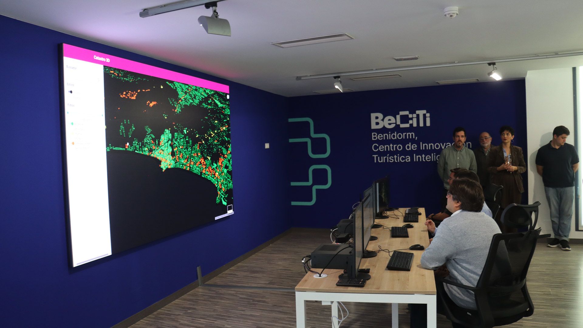 Interior del nou espai d'innovació BeCity de Benidorm Interior del nou espai d'innovació BeCity de Benidorm
