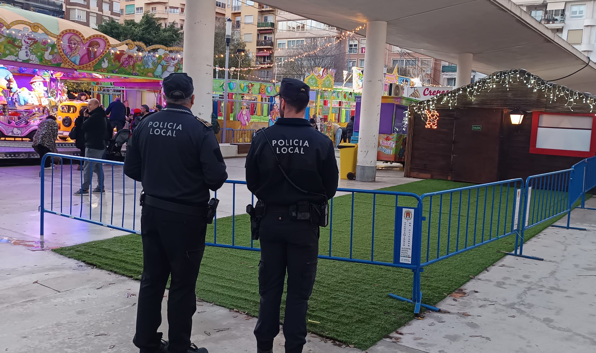 Policia Local a Alacant durant el Nadal