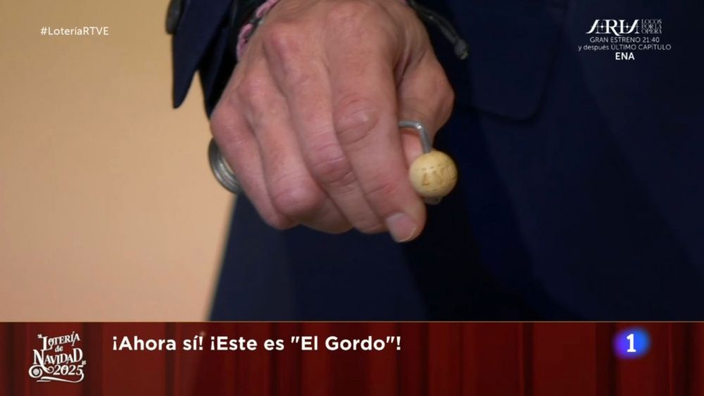 Bola de El Gordo de la Lotería de Navidad