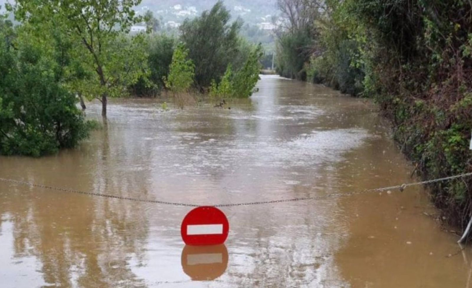 Desbordamiento de un barranco en la Marina Alta (Imagen de achivo)