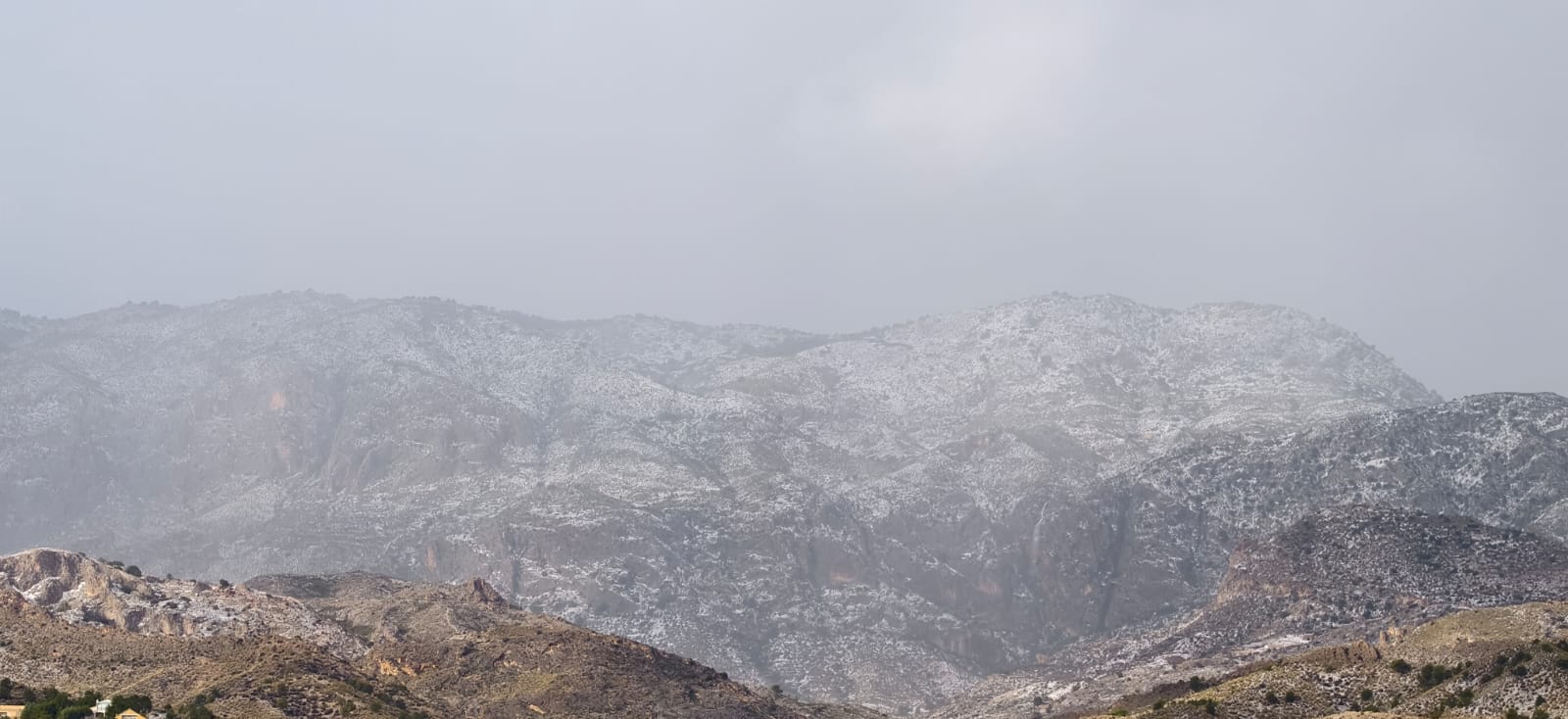 Granizada en la Sierra de Crevillente (Foto: Ildefonso Riquelme)