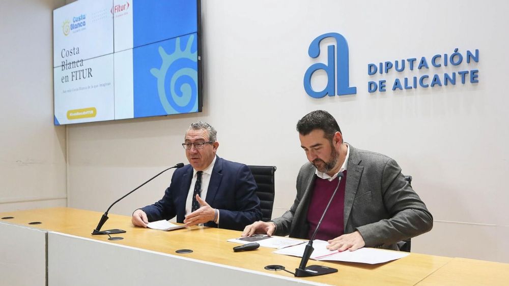 Toni Pérez i José Mancebo presenten l’estratègia de la Costa Blanca en Fitur 2026