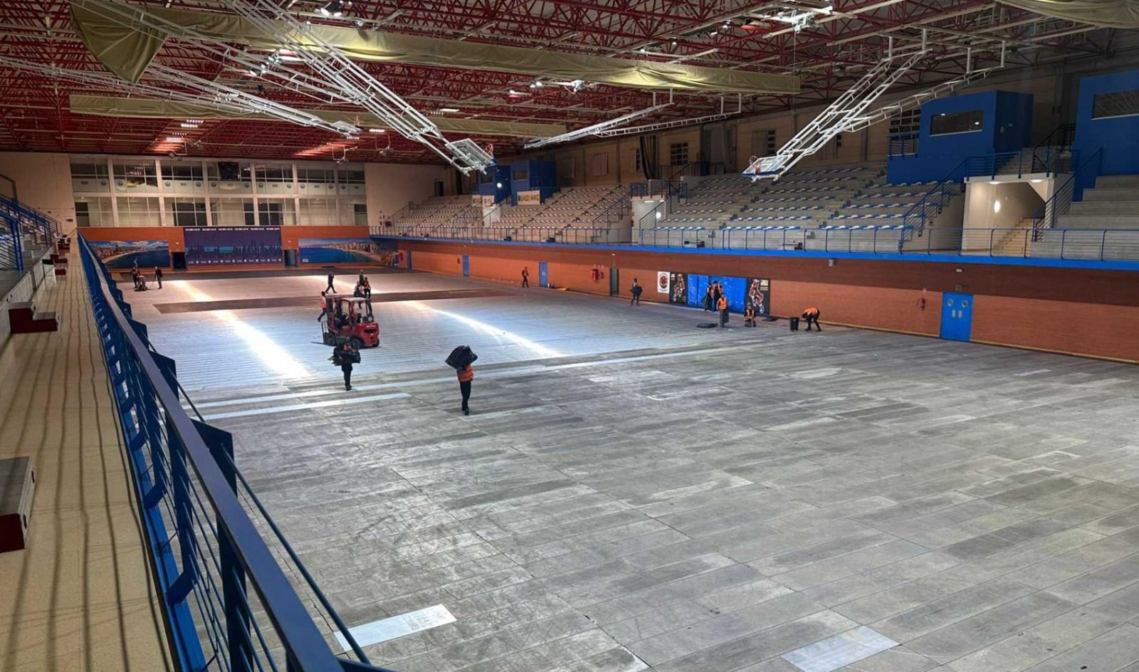 Primers treballs de condicionament del Palau d'Esports pel Benidorm Fest 2026