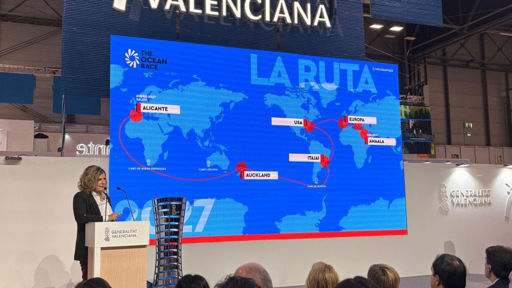 Mapa en què es veu la ruta de The Ocean Race 2027