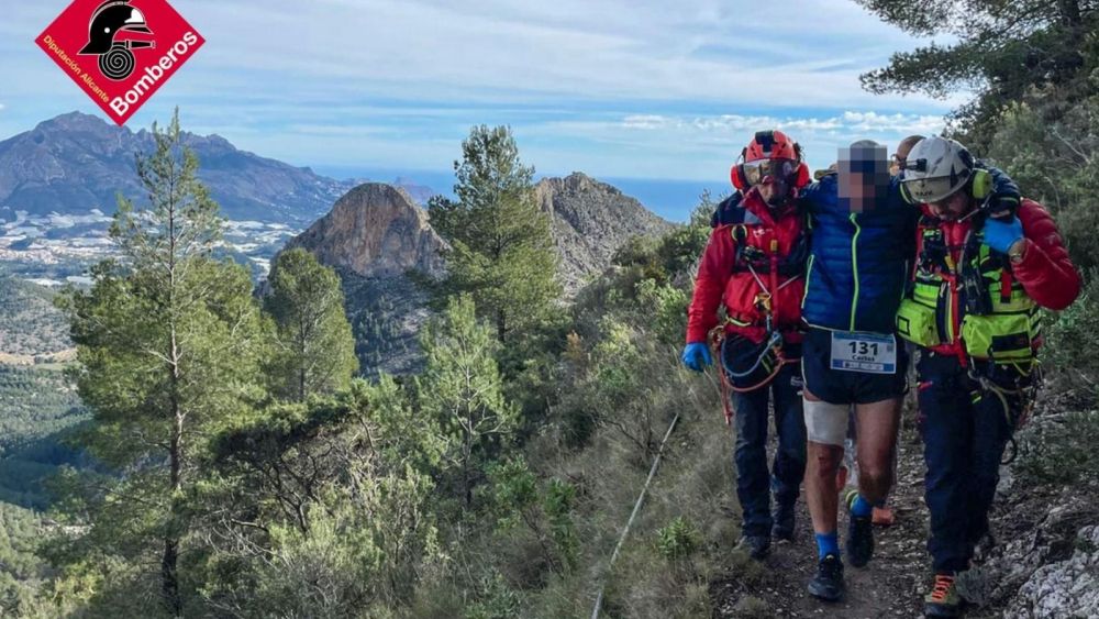 Rescat d'una persona en una cursa en el Ponoig
