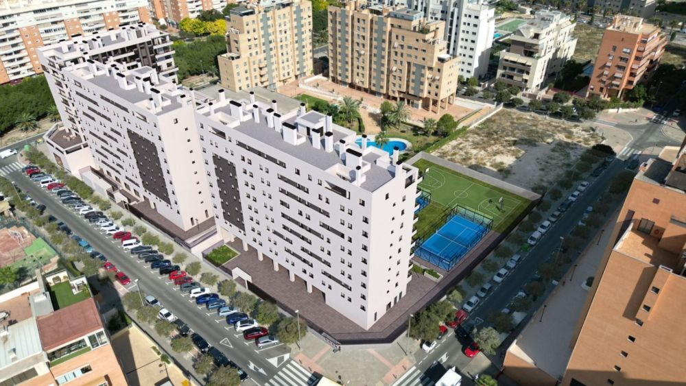 Recreación de la promoción pública de viviendas Les Naus (Fuente: Fraorgi)