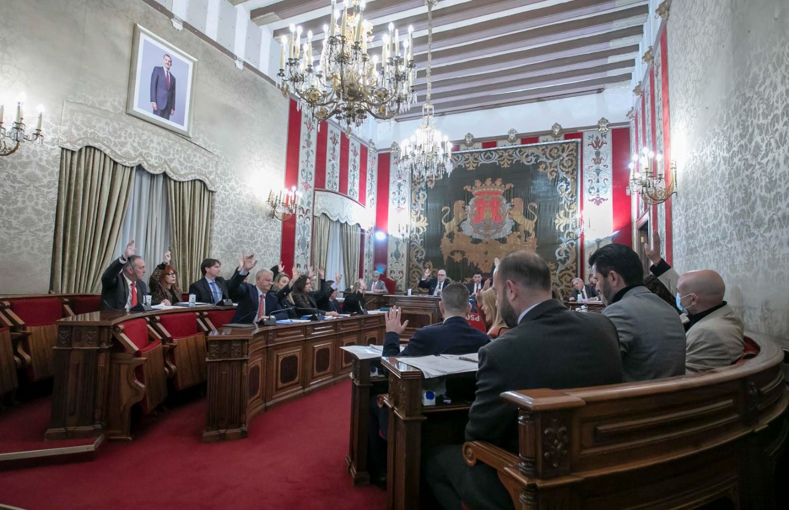Sessió plenària de gener a l'Ajuntament d'Alacant Sessió plenària de gener a l'Ajuntament d'Alacant
