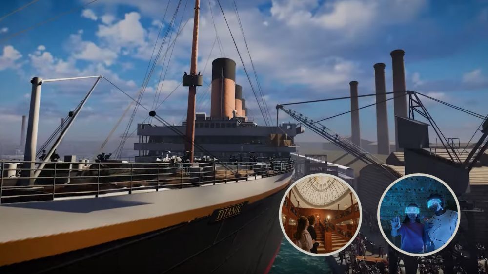 Muntatge de l'experiència immersiva del Titanic amb realitat Virtual a Alacant Muntatge de l'experiència immersiva del Titanic amb realitat Virtual a Alacant