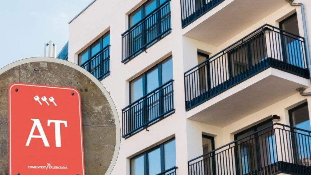 Montaje de un bloque de apartamentos turísticos en Alicante