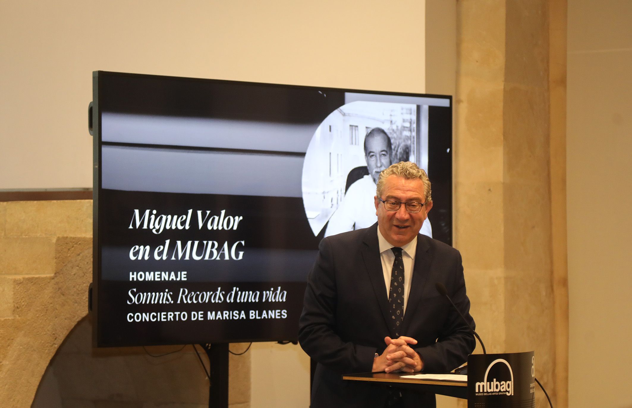 El president de la Diputació inaugura la Sala Miguel Valor del MUBAG