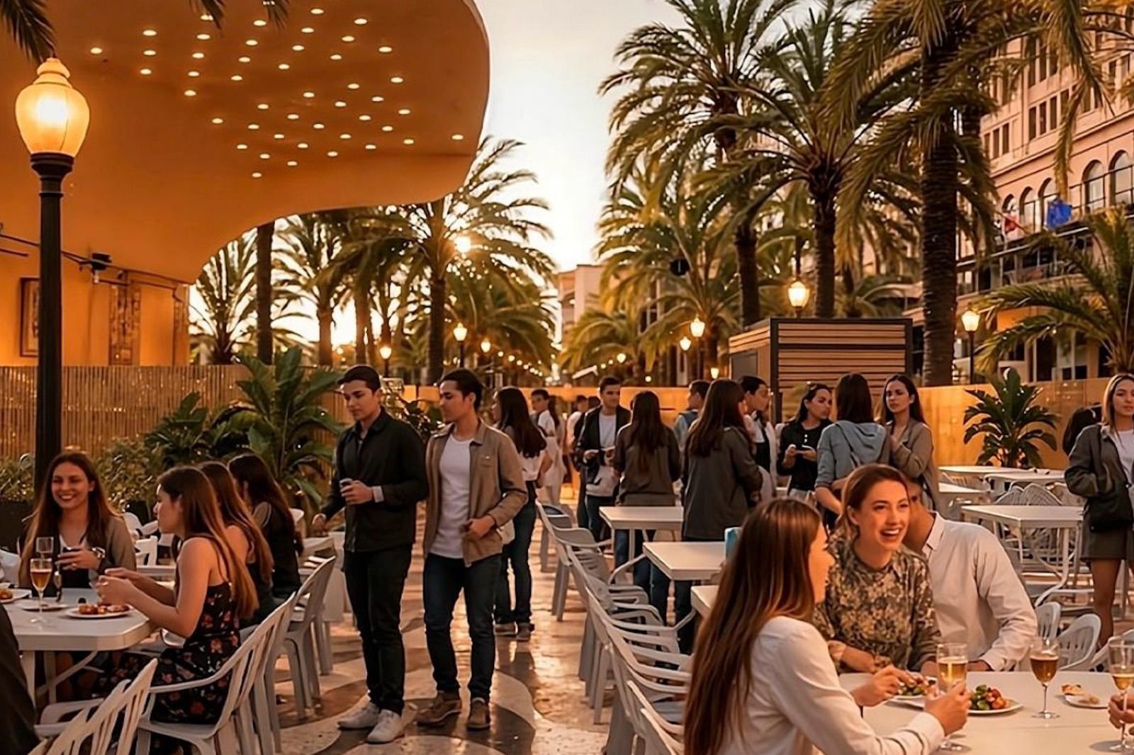 Així serà el nou racó de l'Esplanada en les Fogueres 2026 a Alacant (Foto: Recreació de Racó Mediterrani) Així serà el nou racó de l'Esplanada en les Fogueres 2026 a Alacant (Foto: Recreació de Racó Mediterrani)