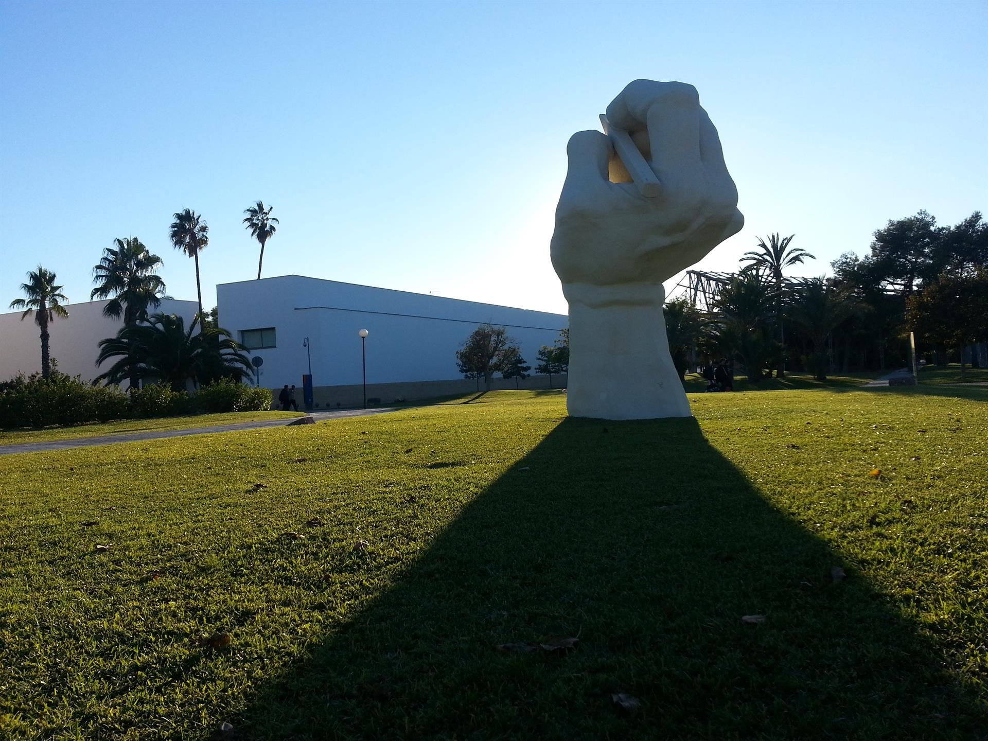 Mano en el campus de la Universidad de Alicante (Foto: Rodolfo Martínez)