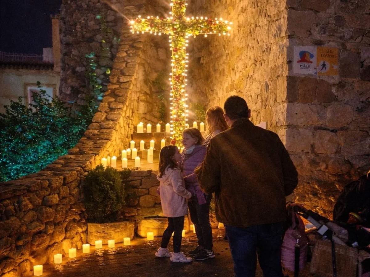Uno de los rincones de Calpe durante la Nit Encesa