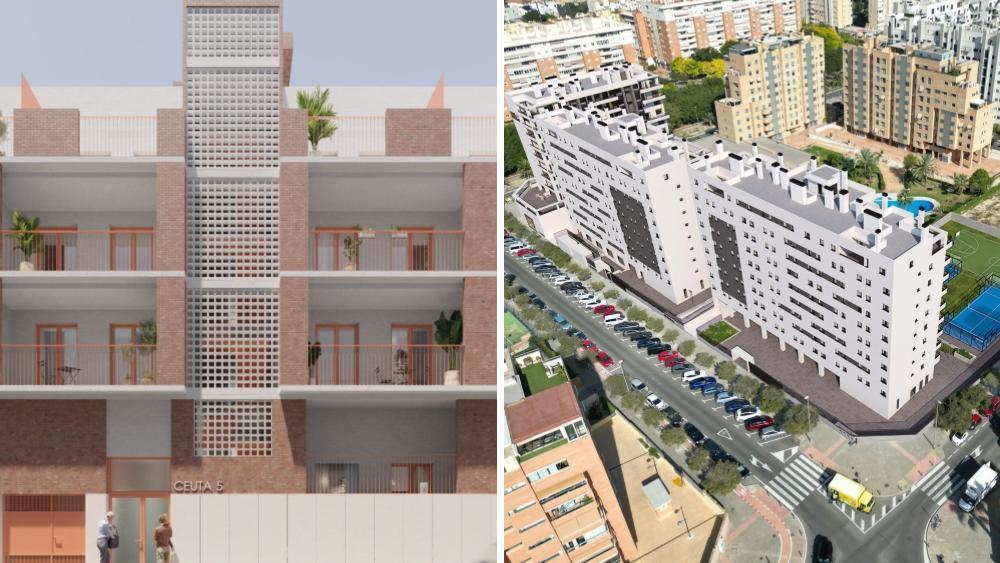 Recreació del projecte fallit en Sant Blai (esquerra) i el residencial Les Naus (dreta) Recreació del projecte fallit en Sant Blai (esquerra) i el residencial Les Naus (dreta)