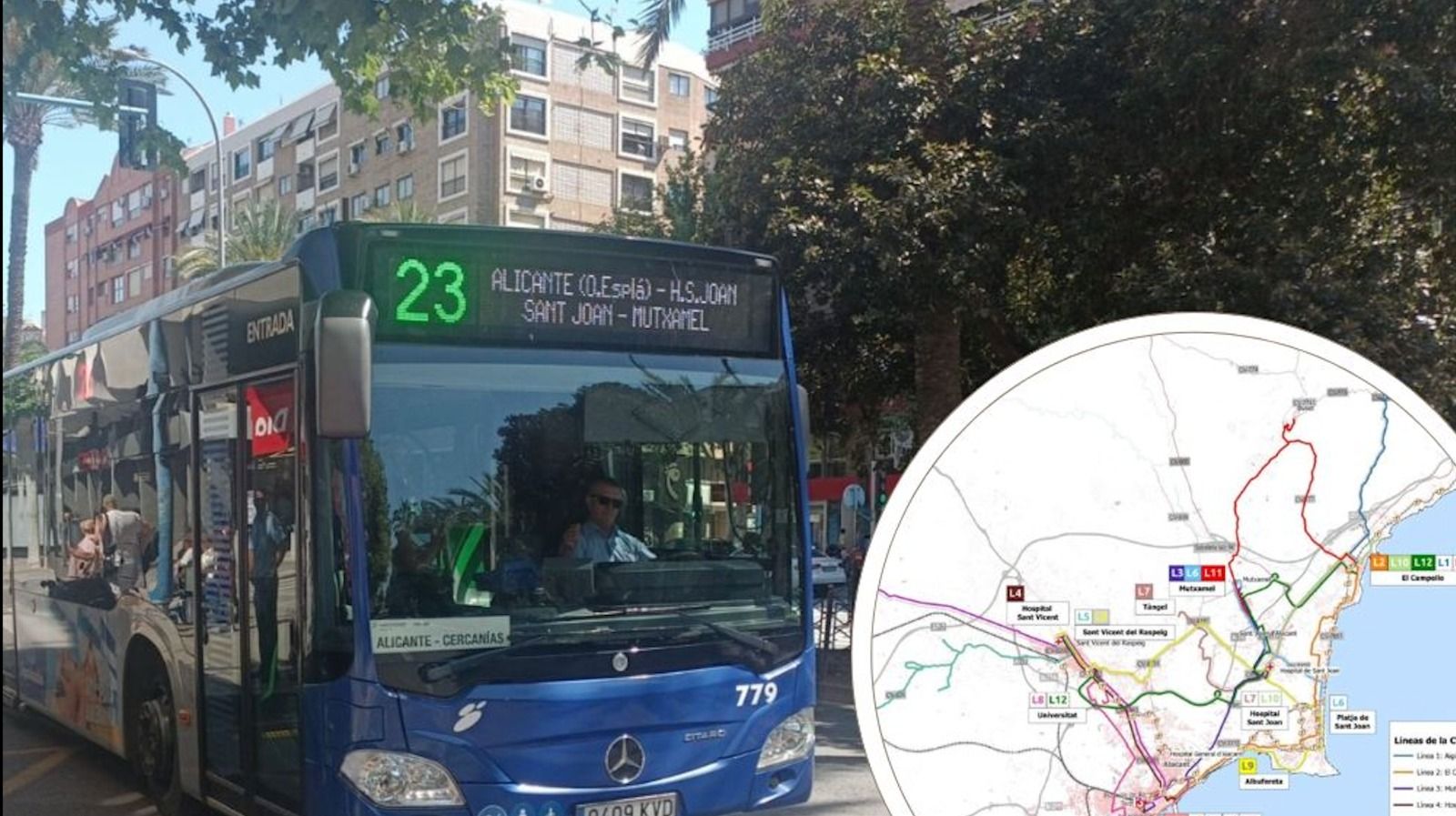 Autobús interurbà d'Alacant i el mapa de les noves línies en la futura concessió Autobús interurbà d'Alacant i el mapa de les noves línies en la futura concessió