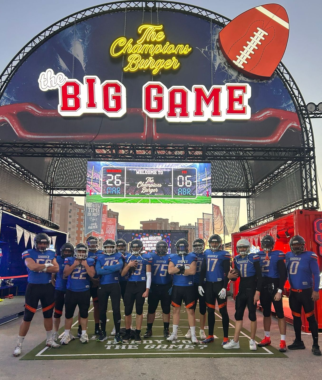 Visita dels Alicante Sharks a The Champions Burger