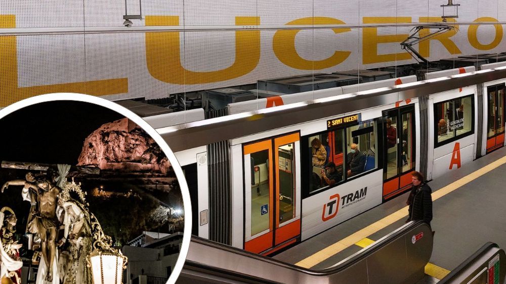 Servicio especial nocturno del Tram por la Semana Santa de Alicante
