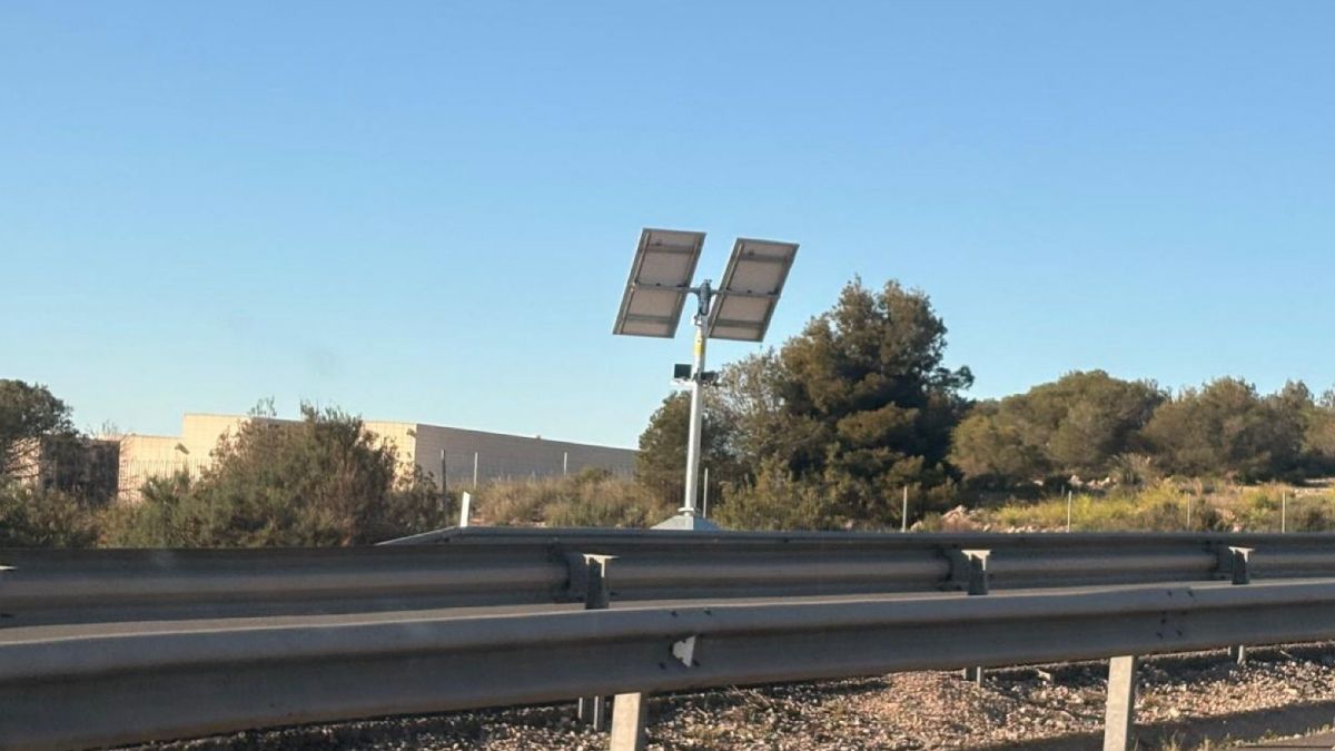 Nuevo radar de tramo en la autovía A7 de Alicante
