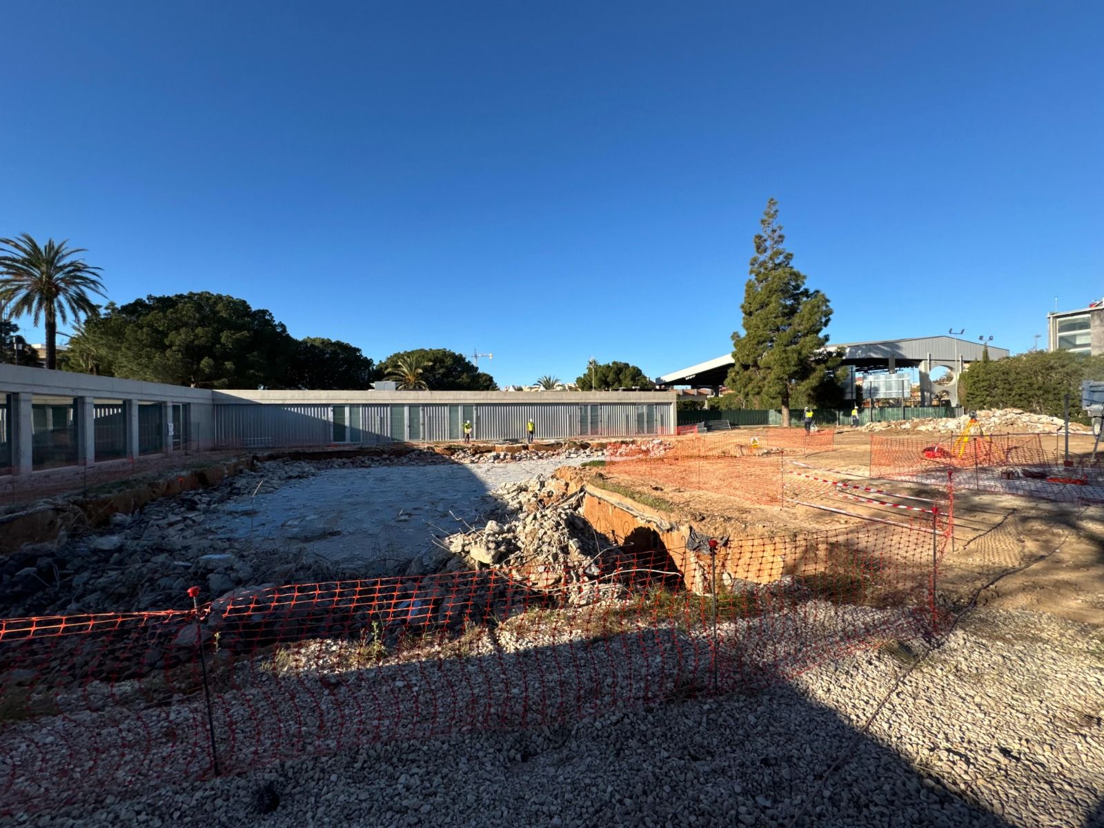 Obras en el futuro Centro del Agua de San Vicente