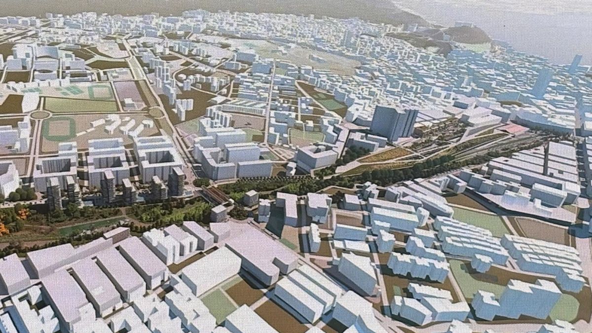 Imatge recreada del futur parc central d'Alacant