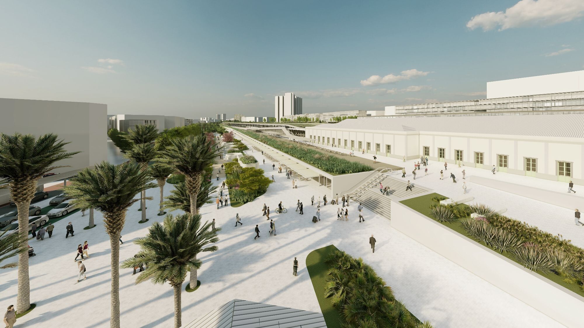 Nueva plaza junto a la estación en el Parque Central de Alicante
