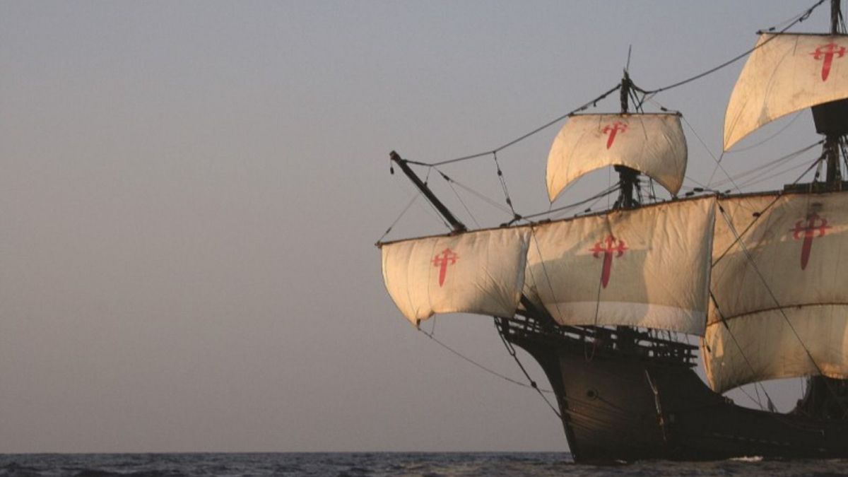 La Nao Victoria en navegació La Nao Victoria en navegació