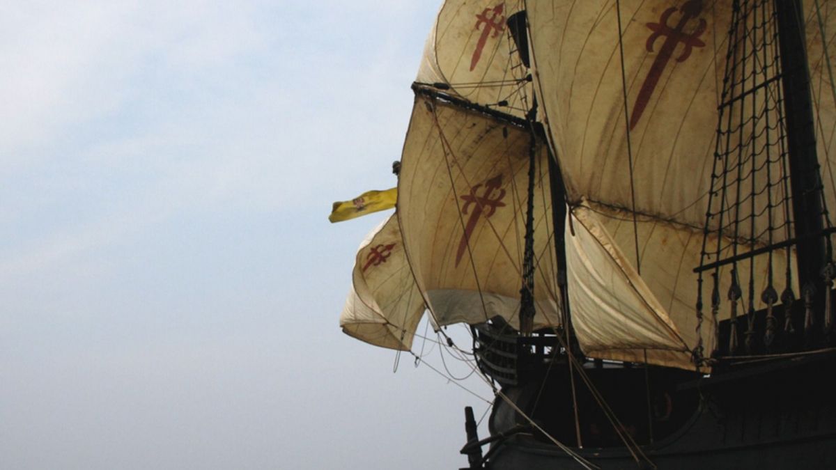 Velas y mástiles de la Nao Victoria Velas y mástiles de la Nao Victoria