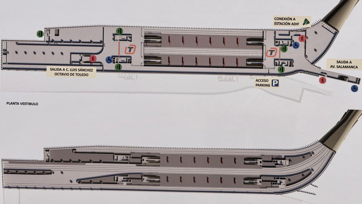 Esquema de la futura Estació Central del Tram d'Alacant