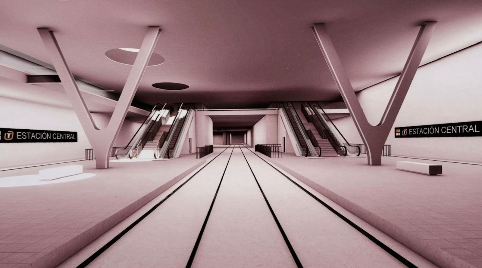 Interior recreat de l'Estació Central d'Alacant