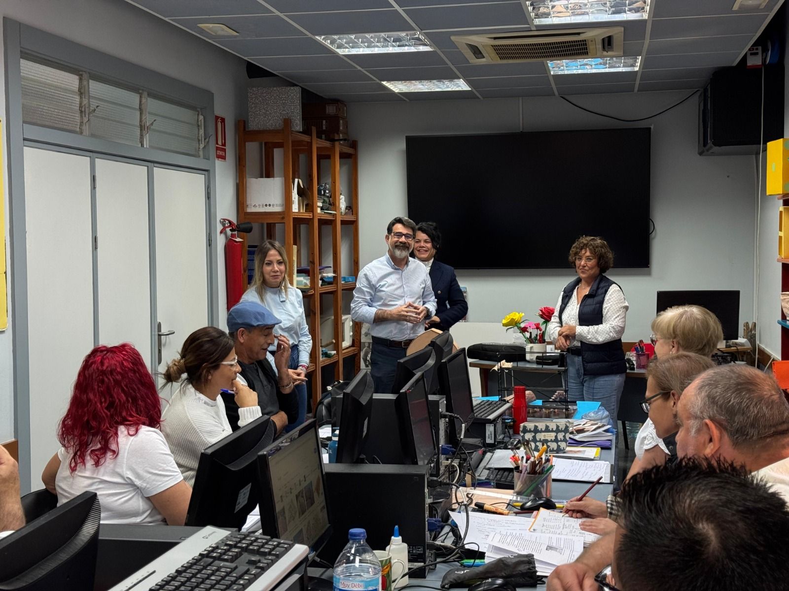 Visita a los cursos de empleo en el Caseron de Haygon