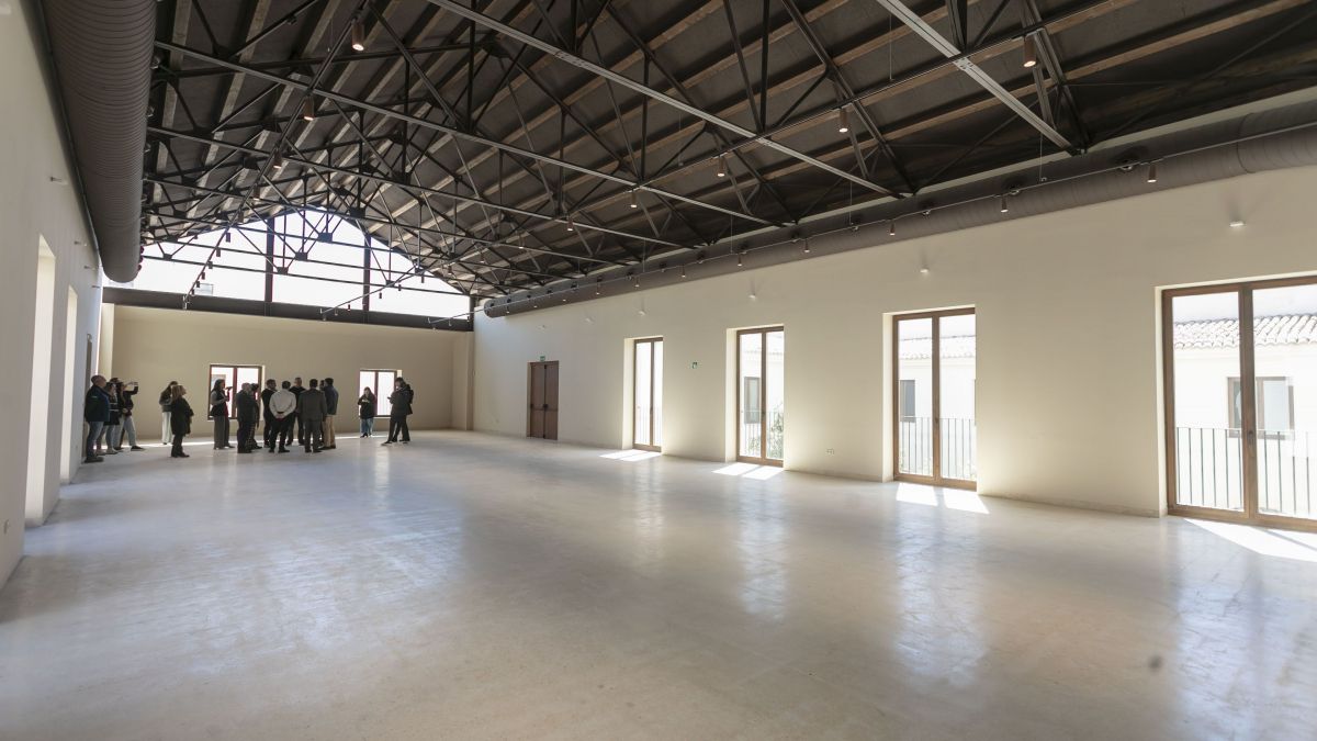 Zona de exposiciones del museo de Las Cigarreras en Alicante