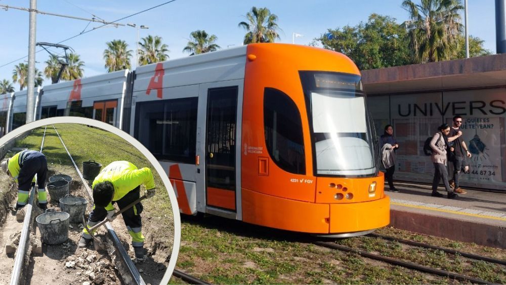 Obras en la línea 2 del TRAM