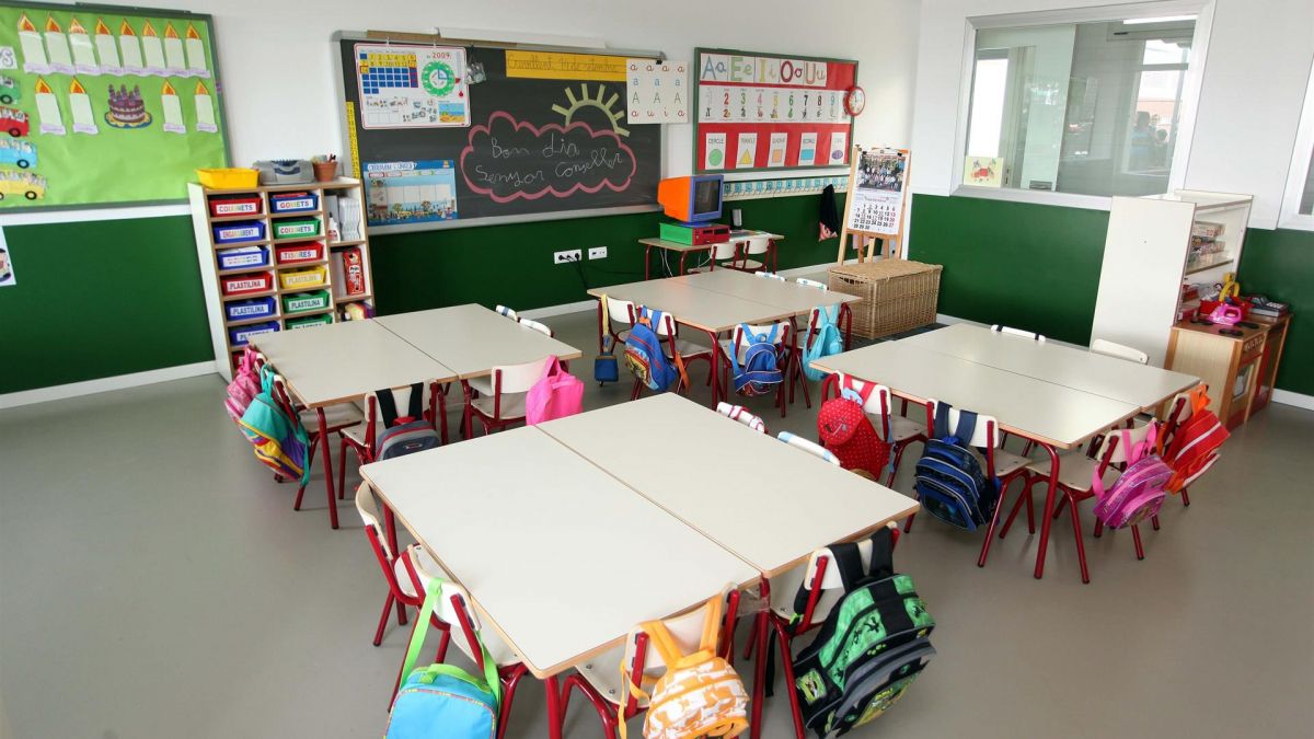 Una aula d'infantil en un col·legi públic d'Alacant Una aula d'infantil en un col·legi públic d'Alacant