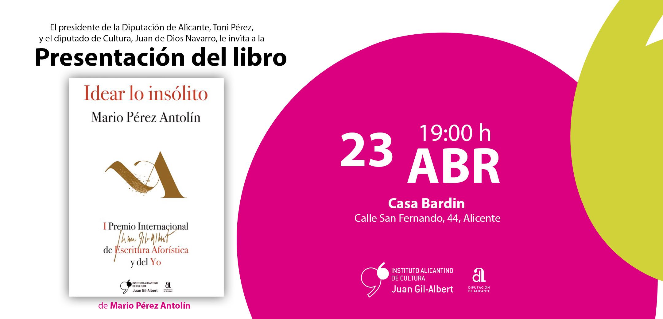INVITACION libro Idear lo Insolito