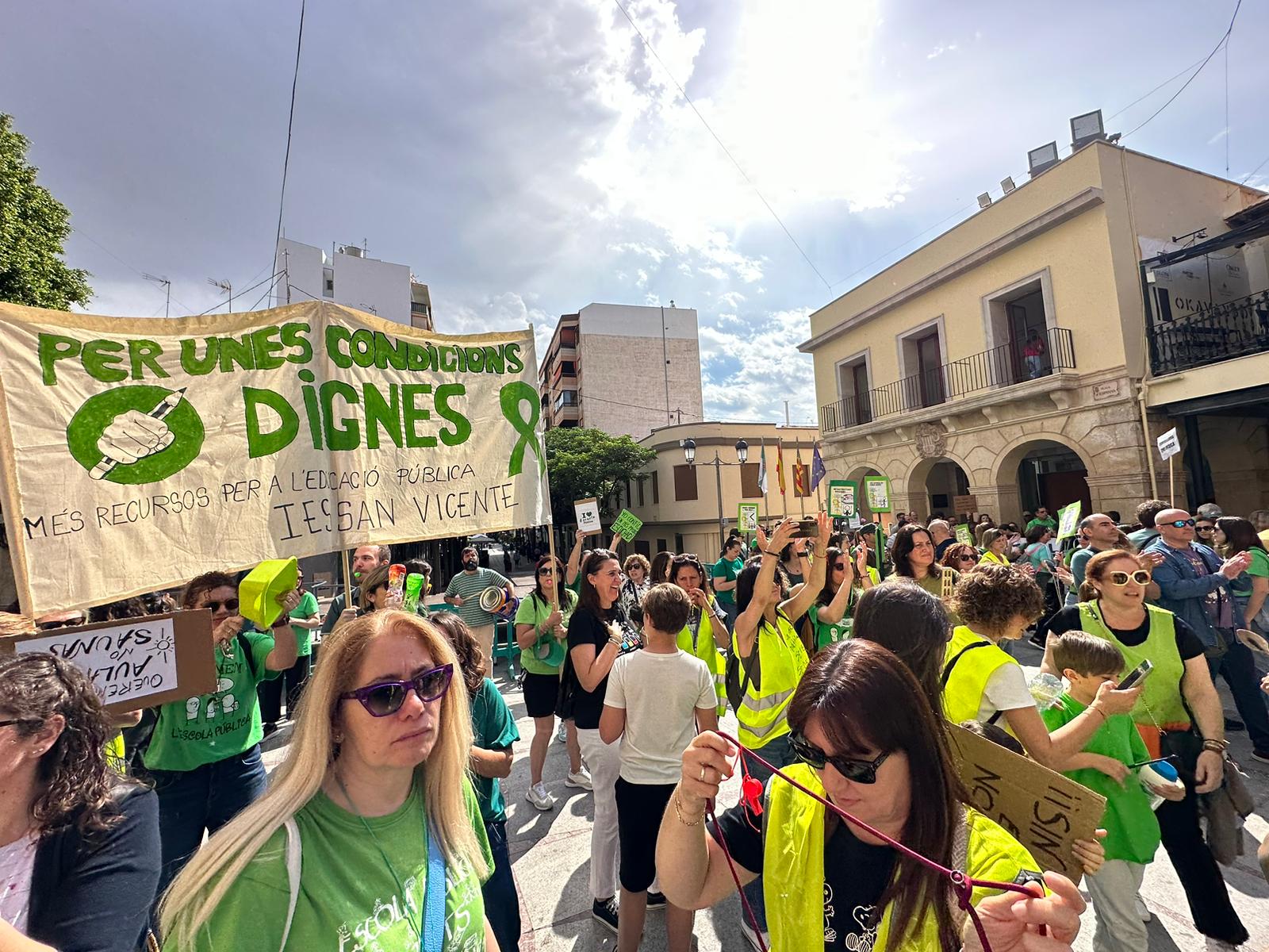 Movilización del profesorado en la huelga educativa
