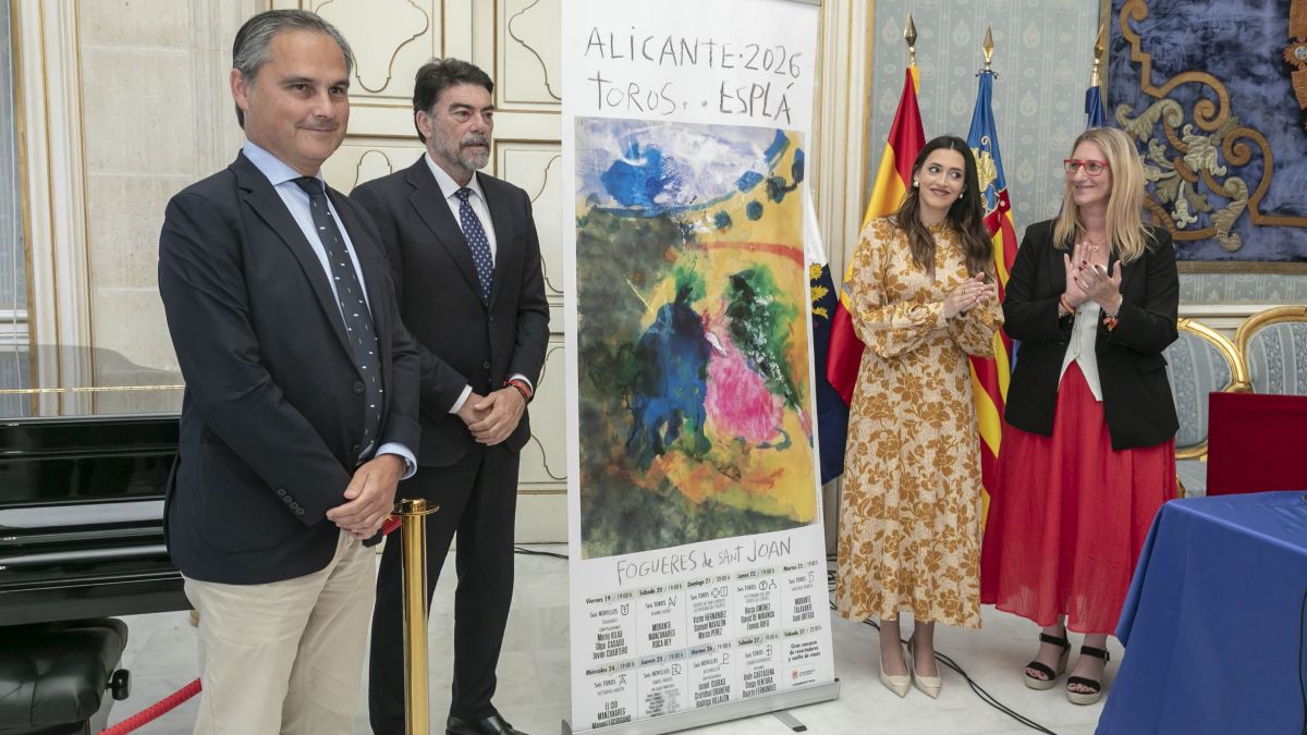 Cartel de la feria taurina de Alicante por las Hogueras 2026