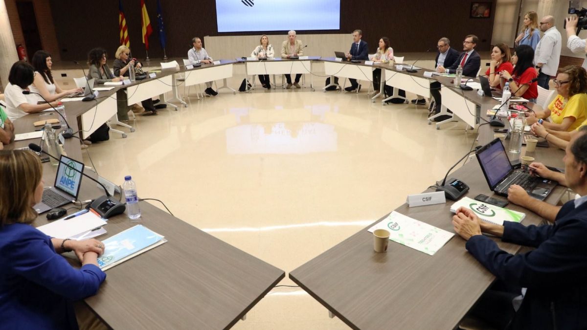 Mesa de Negociació entre Conselleria d'Educació i sindicats