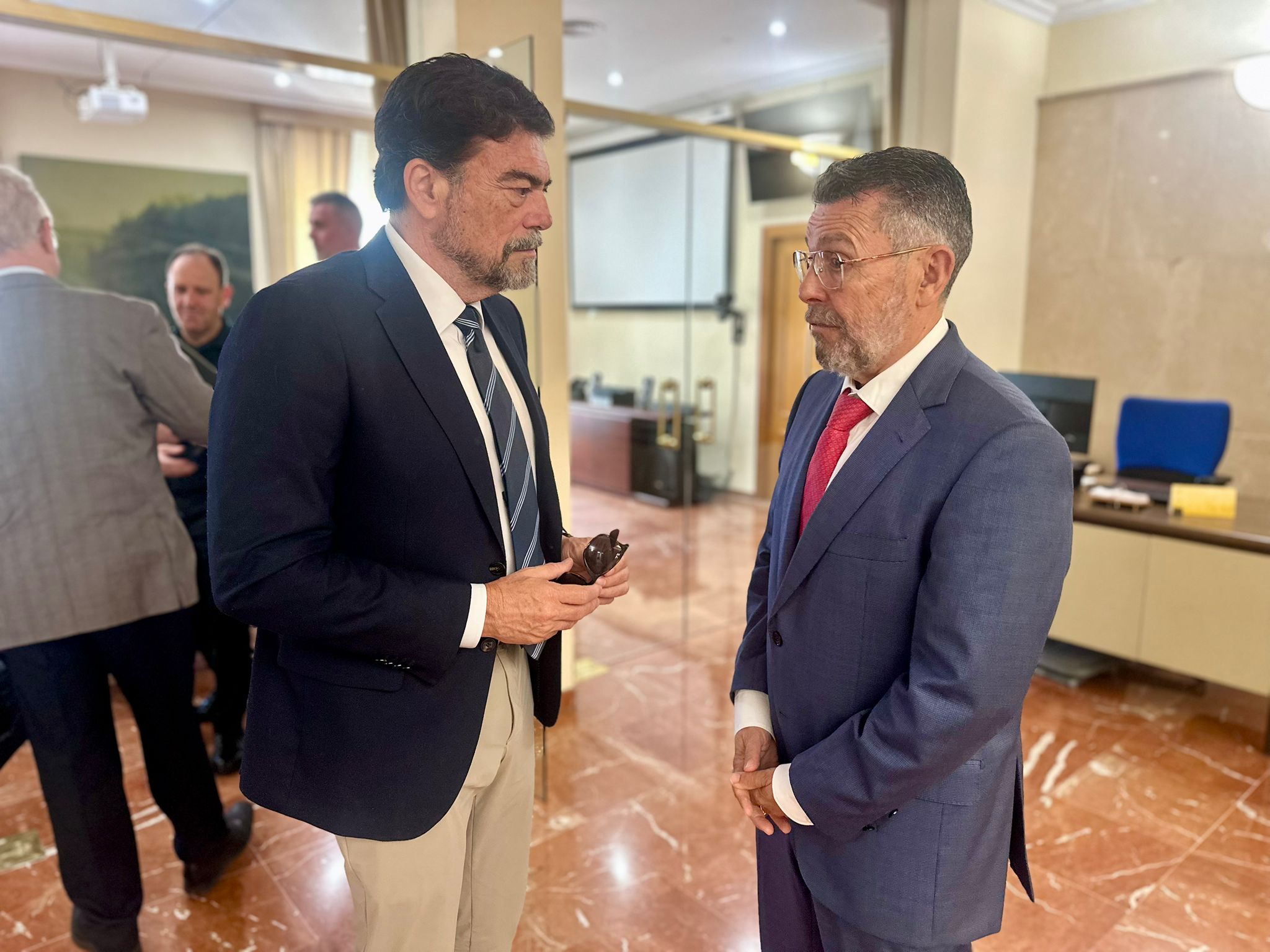 Luis Barcala y Manuel Pineda