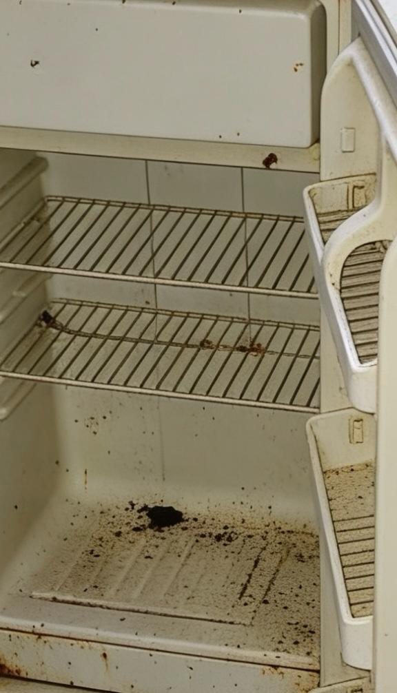 Interior de la nevera completamente vacía