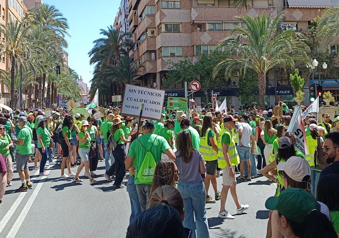Vaga del professorat este dilluns a Alacant des de les escales del IES Jorge Juan