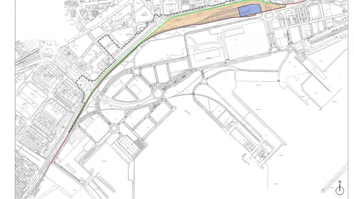 Plano del ámbito del Parque del Mar